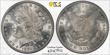 1891 $1 MS65