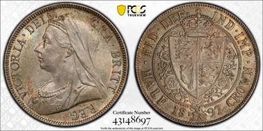 1897 1/2 Cr S-3938 MS63