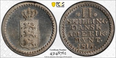 1816 2 Sk MS64