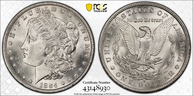 1884-O $1 MS64