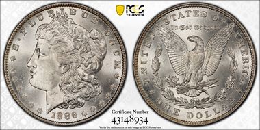 1886 $1 MS65
