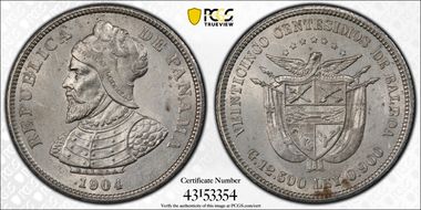 1904 25C KM-4  Ag N1