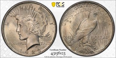 1923 $1 MS66+