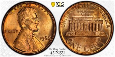 1966 1C MS64RD