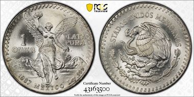 1987-Mo Onza Libertad Ag - DDO MS67