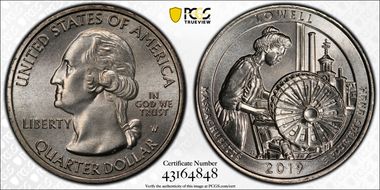 2019-W 25C Lowell NP MS68