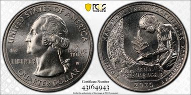 2020-W 25C Marsh-Billings-Rockefeller NP V75 MS67