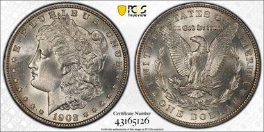 1902 $1 MS66