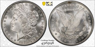 1878-S $1 MS67+