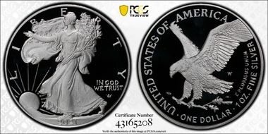 2021-W  $1 Silver Eagle - Type 2 PR70DCAM