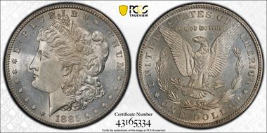 1885-S $1 MS62