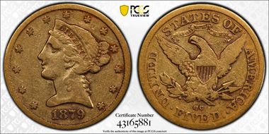 1879-CC $5 F12