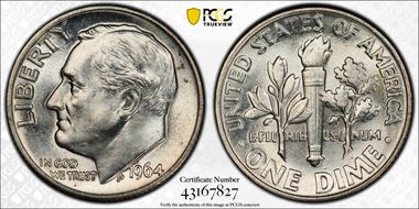 1964 10C MS65