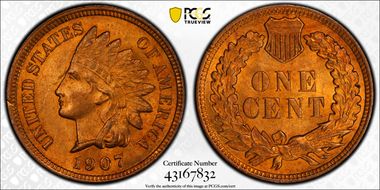 1907 1C MS64RD