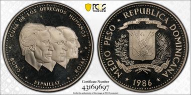 1986 1/2 P KM-62.2 Cu-Ni PR66DCAM