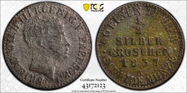 1837-A 1/2 Gr N1