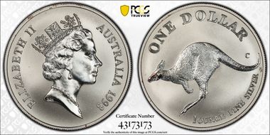 1998-C $1 Kangaroo Ag MS70