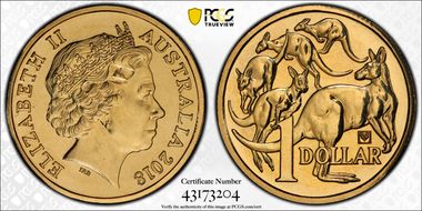 2018 $1 BICE Panda Privy MS68