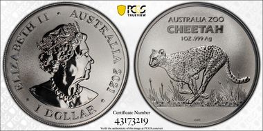 2021 $1 Cheetah MS69