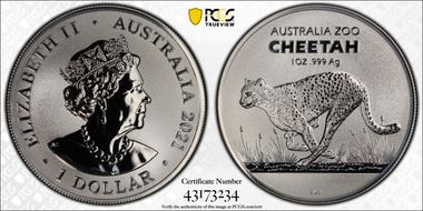 2021 $1 Cheetah MS69