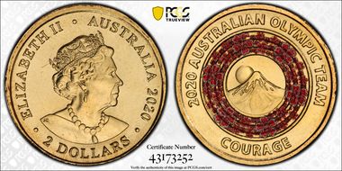 2020 $2 Olympic Team - Courage MS67