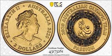 2020 $2 Olympic Team - Passion MS66