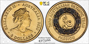 2020 $2 Olympic Team - Passion MS66