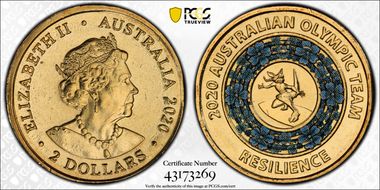 2020 $2 Olympic Team - Resilience MS67