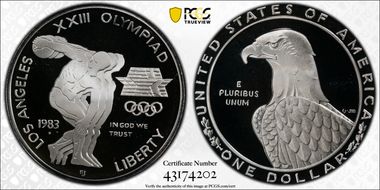 1983-S $1 Olympic PR69DCAM