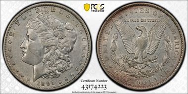 1891 $1 XF45