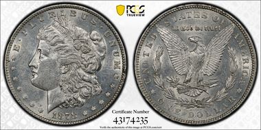 1878 7TF $1 Reverse of 1879 AU53