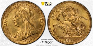 1895-S Sov S-3877 MS63