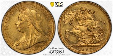 1897-S Sov S-3877 MS62