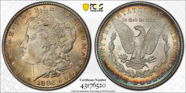 1883 $1 MS66