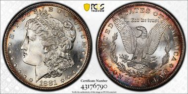 1881-S $1 MS67+