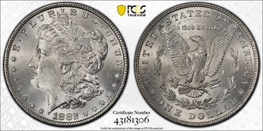 1882 $1 MS63