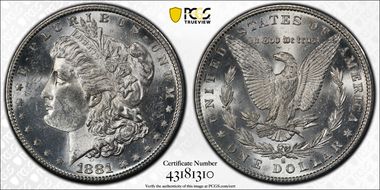 1881-S $1 MS63