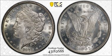 1878 7TF $1 Reverse of 1879 MS64+