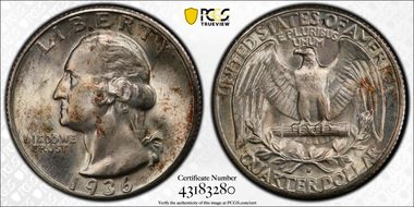 1936-S 25C MS66+