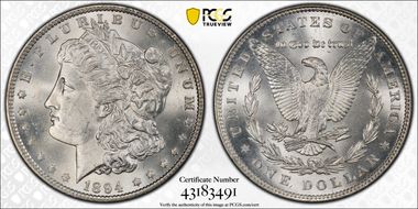 1894 $1 MS64