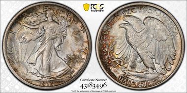1916 50C MS66
