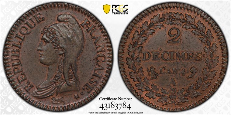 Cert 43183784 - Coin Image