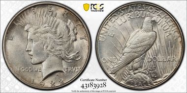 1922-D $1 MS64