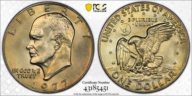 1977 $1 MS66