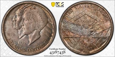 1936 50C Arkansas MS66+