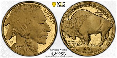 2007-W $50 American Buffalo .9999 Fine Gold PR70DCAM