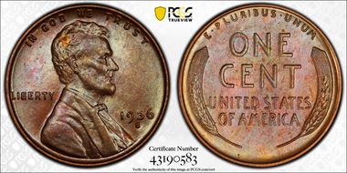 1936-S 1C MS65BN