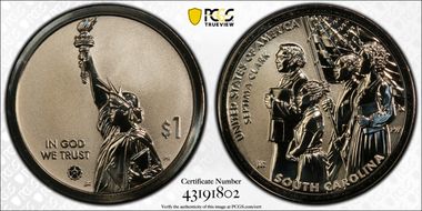 2020-S $1 American Innovation SC Rev PR Septima Clark First Strike PR69