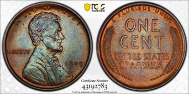 1909 1C Lincoln MS63BN