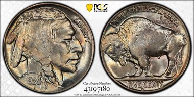 1929-D 5C MS66